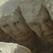 sand castle faces